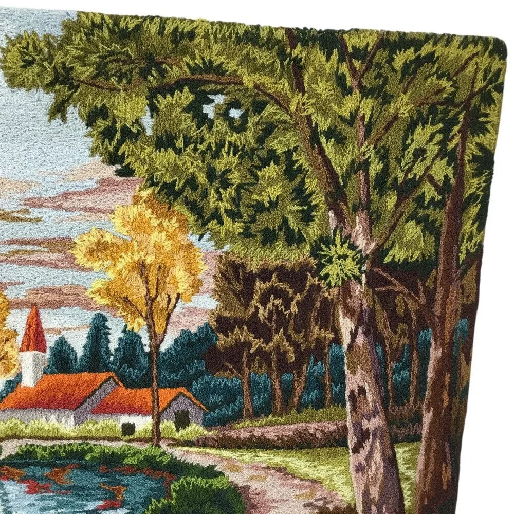 Matsubato Brand Embroidery 935 Japanese Stitchery Finished Ready to Frame Church